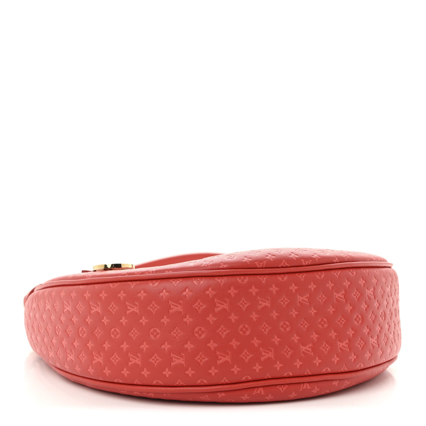 Calfskin Nanogram Embossed Loop PM Rouge