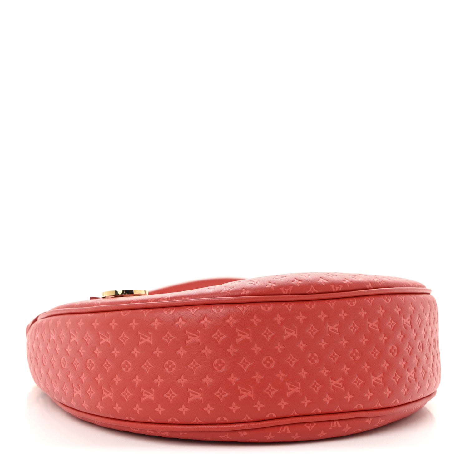 Louis Vuitton Calfskin Nanogram Embossed Loop PM Rouge 4 of 9