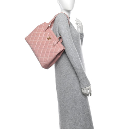 Chanel Calfskin Wild Stitch Tote Pink 2 of 16