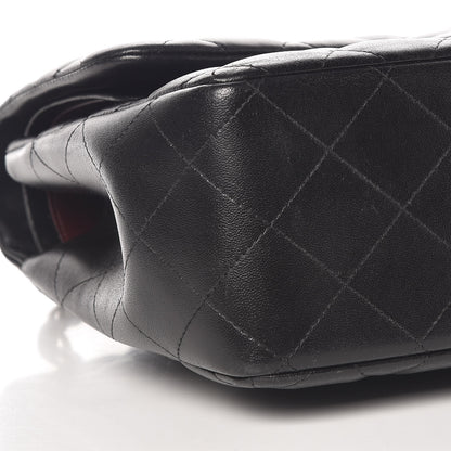 Chanel Lambskin Quilted Jumbo Double Flap Black 8 of 11