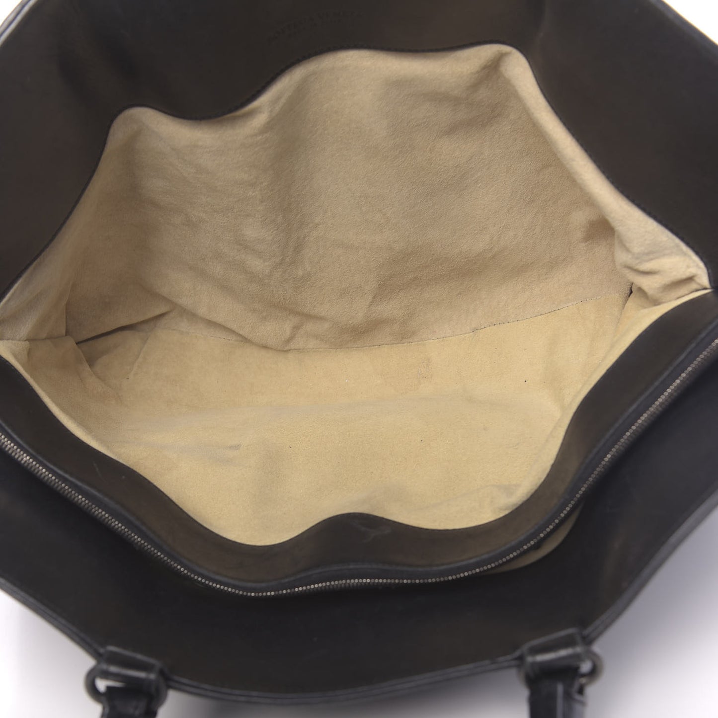 Intrecciato Nappa Spiral Shopper Tote Black