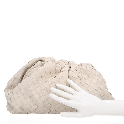 Bottega Veneta Nappa Maxi Intrecciato The Pouch Oversized Clutch Plaster 2 of 10