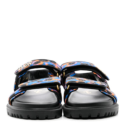 Christian Dior Technical Fabric Mizza Print DiorAct Sandals 38 Multicolor 2 of 9