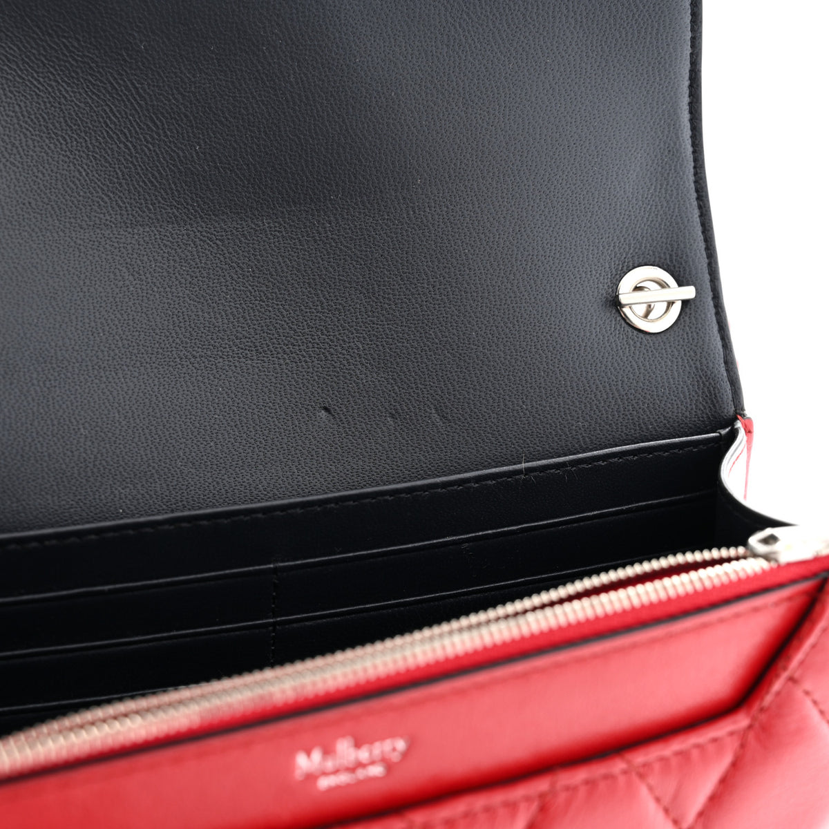 Shiny Buffalo Quilted Darley Shoulder Bag Red