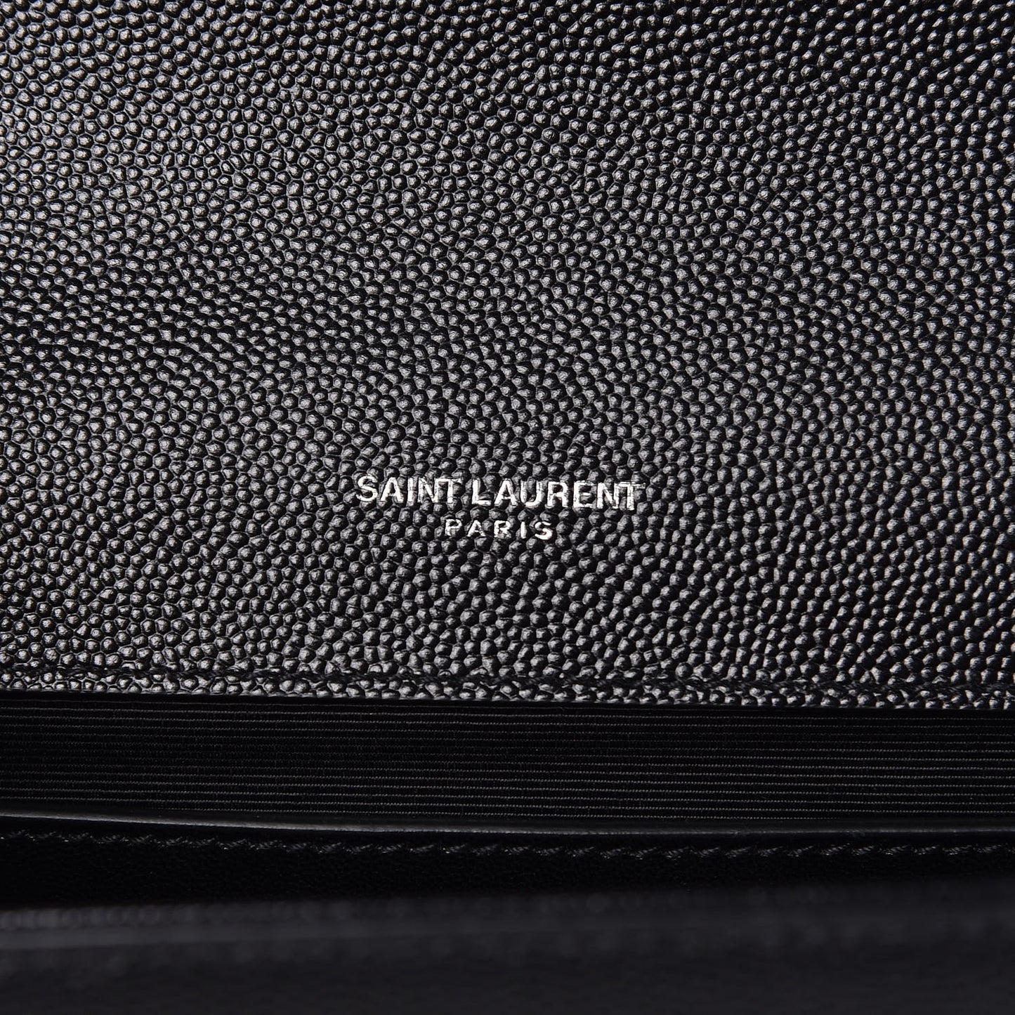 Grain De Poudre Medium Classic Monogram Kate Satchel Black