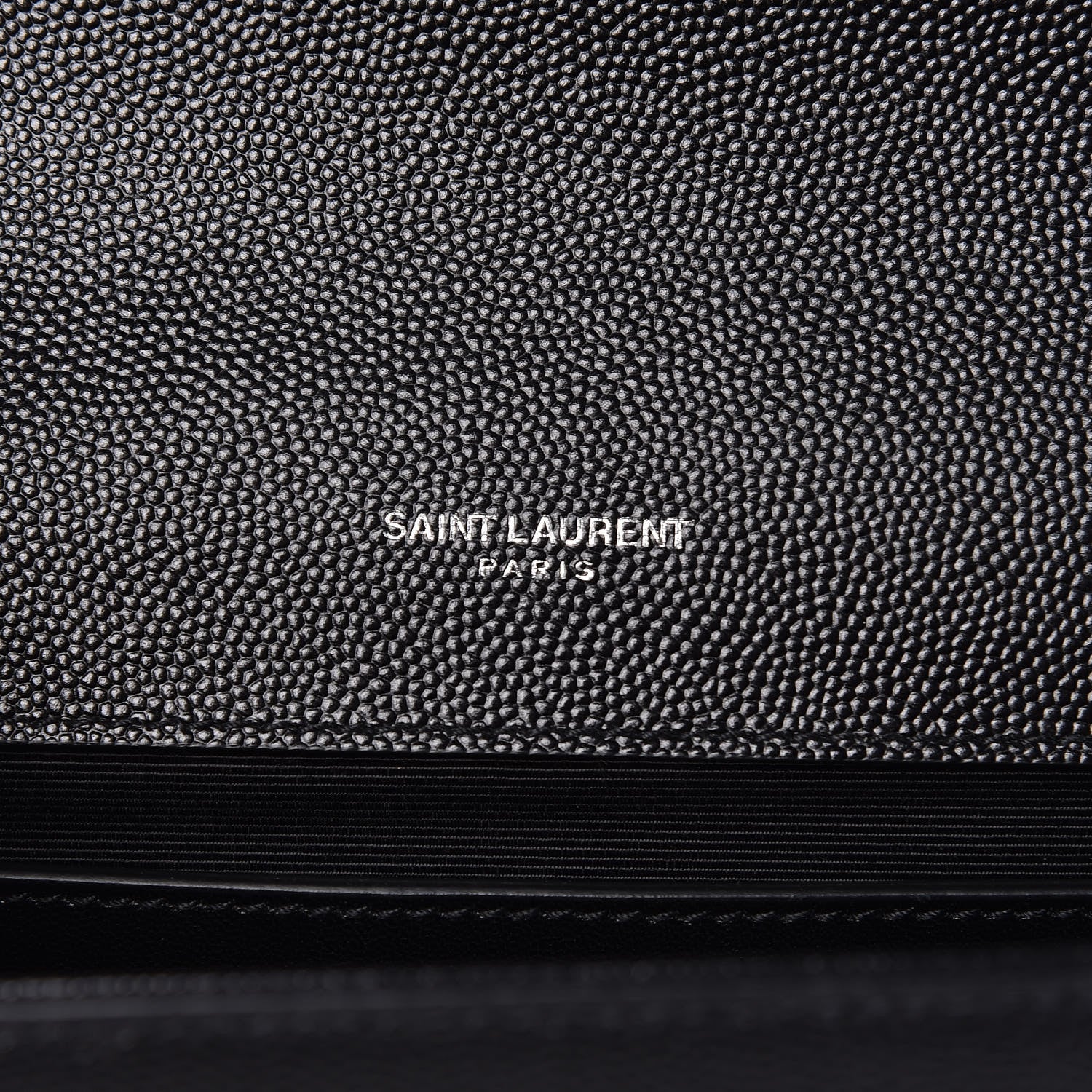 Saint Laurent Grain De Poudre Medium Classic Monogram Kate Satchel Black 7 of 9