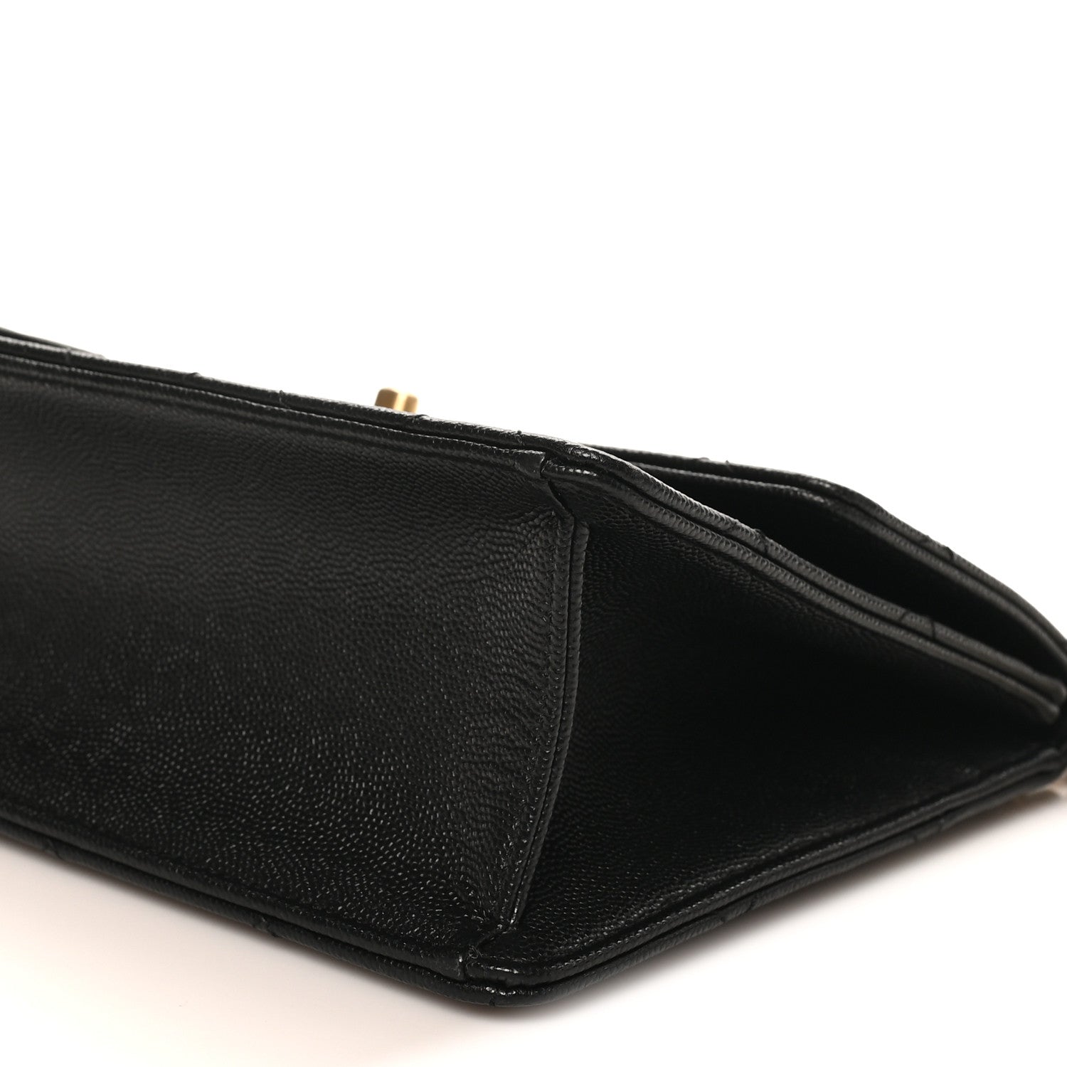 Chanel Caviar Quilted Chain Frame Flap Black 9 of 10