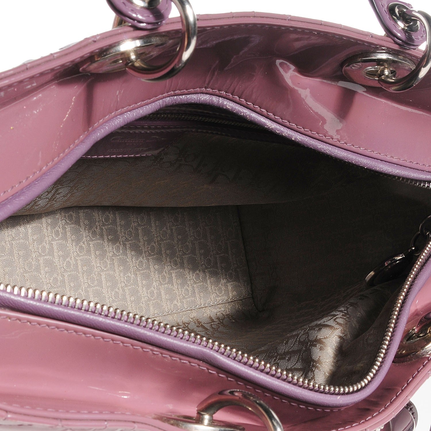 Christian Dior Patent Cannage Large Lady Dior 5 of 7