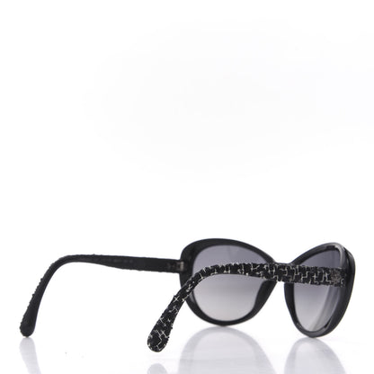 Chanel Tweed CC Sunglasses 5241 Black 4 of 8