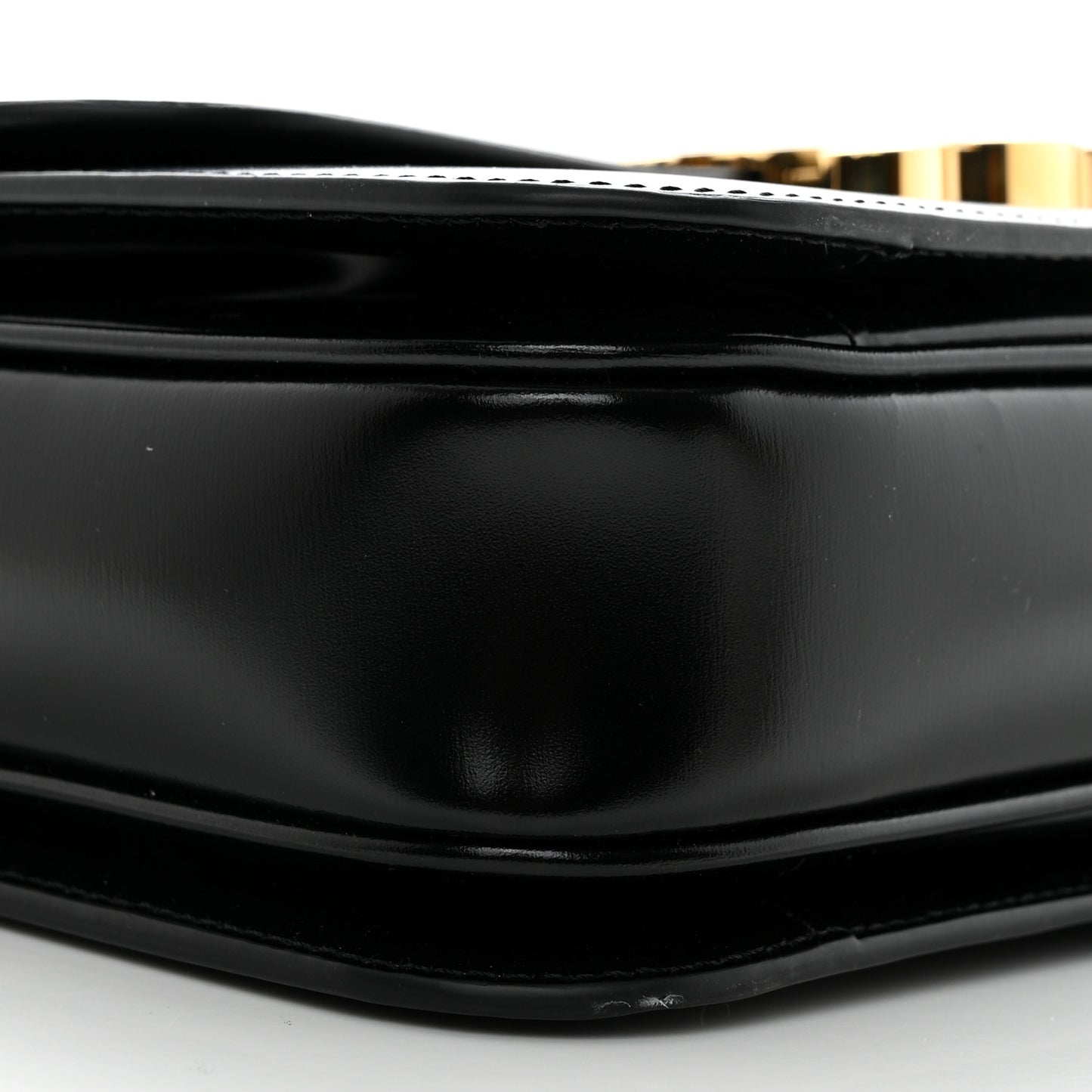 Shiny Calfskin Medium Triomphe Black