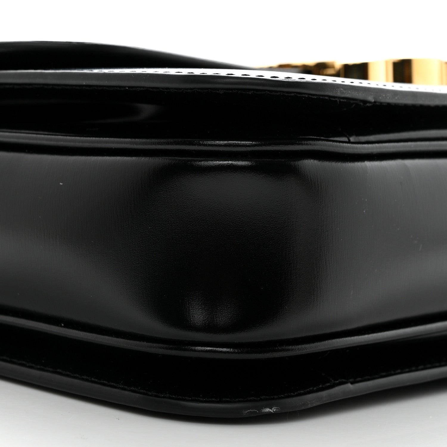 Celine Shiny Calfskin Medium Triomphe Black 10 of 11