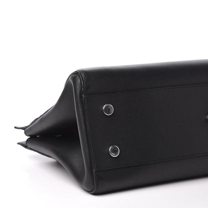 Saint Laurent Grained Calfskin Medium Rive Gauche Cabas Black 5 of 11