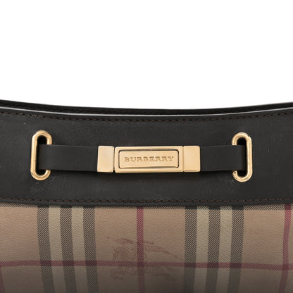 Burberry Haymarket Check Degrade Shoulder Bag Chocolate 8 of 10