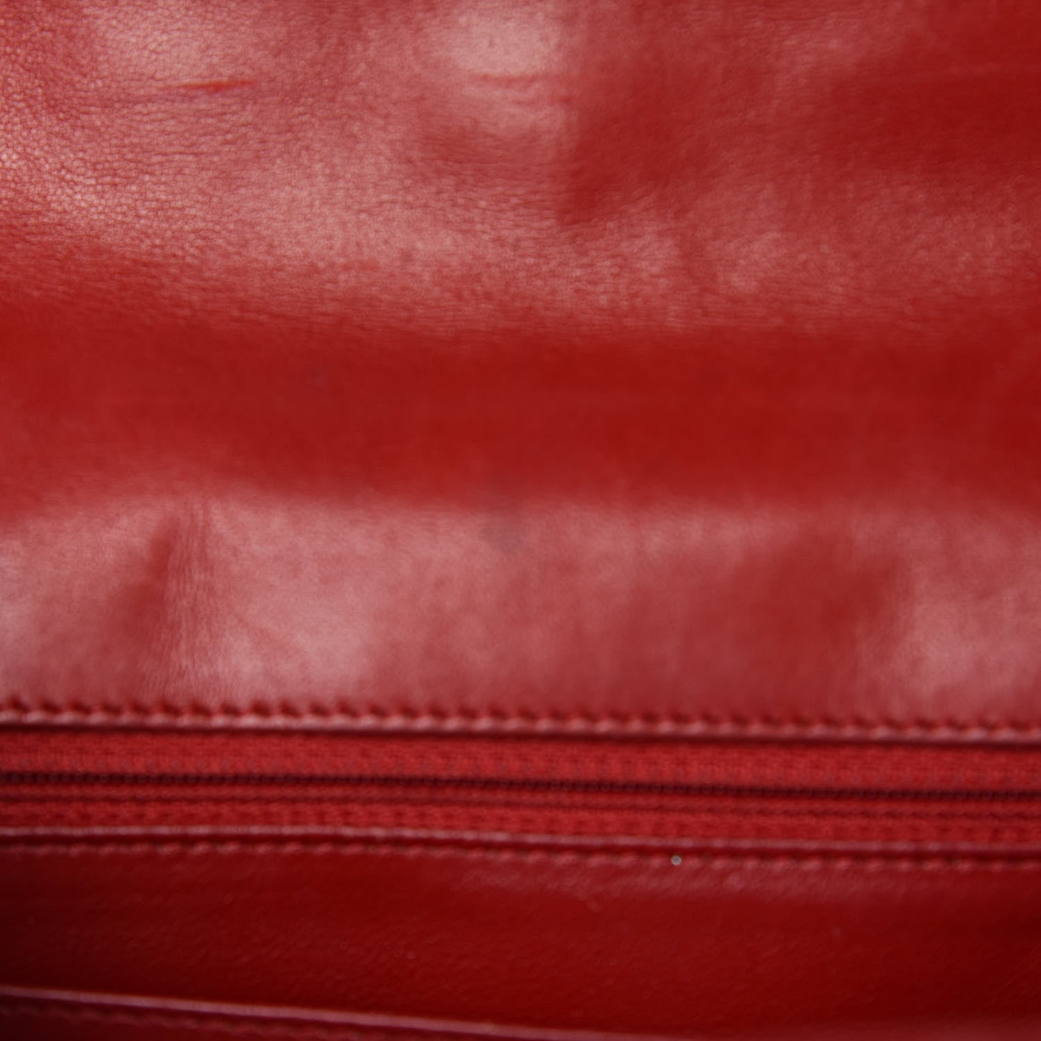 Chanel Patent Quilted Jumbo Single Flap Red 15 of 31
