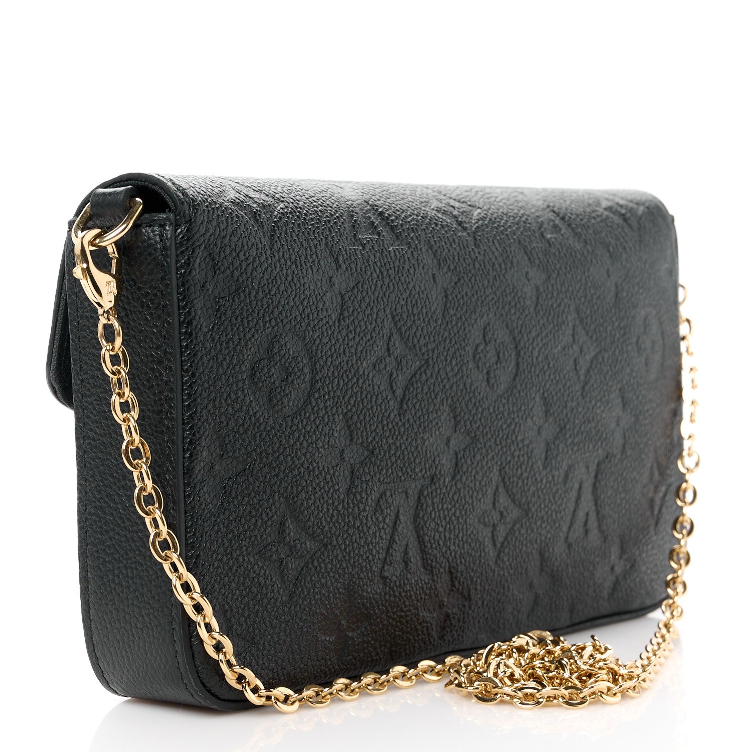 Louis Vuitton Empreinte Pochette Felicie Chain Wallet Black 4 of 15