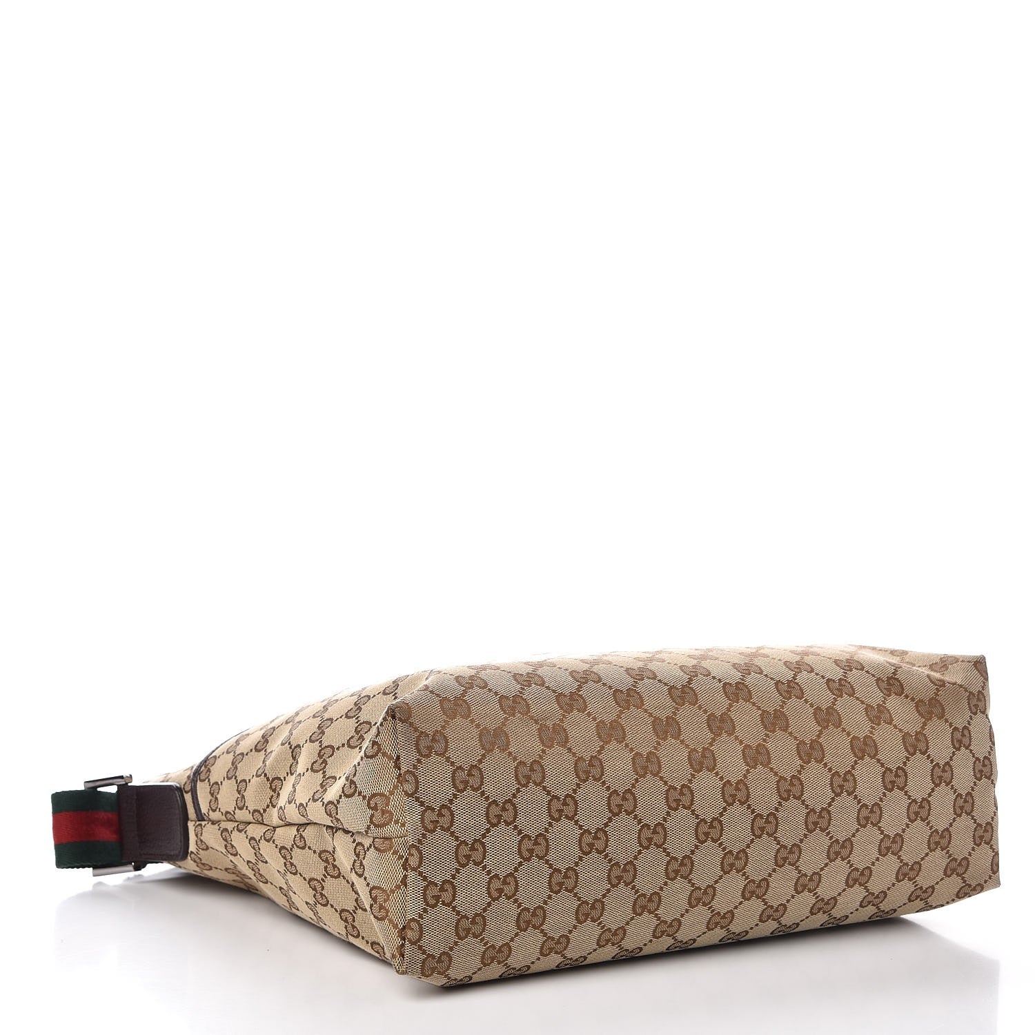 Gucci Monogram Web Medium Flat Messenger Bag Brown 4 of 7