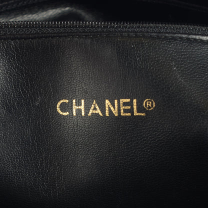 Chanel Lambskin Shopping Tote Black 6 of 17