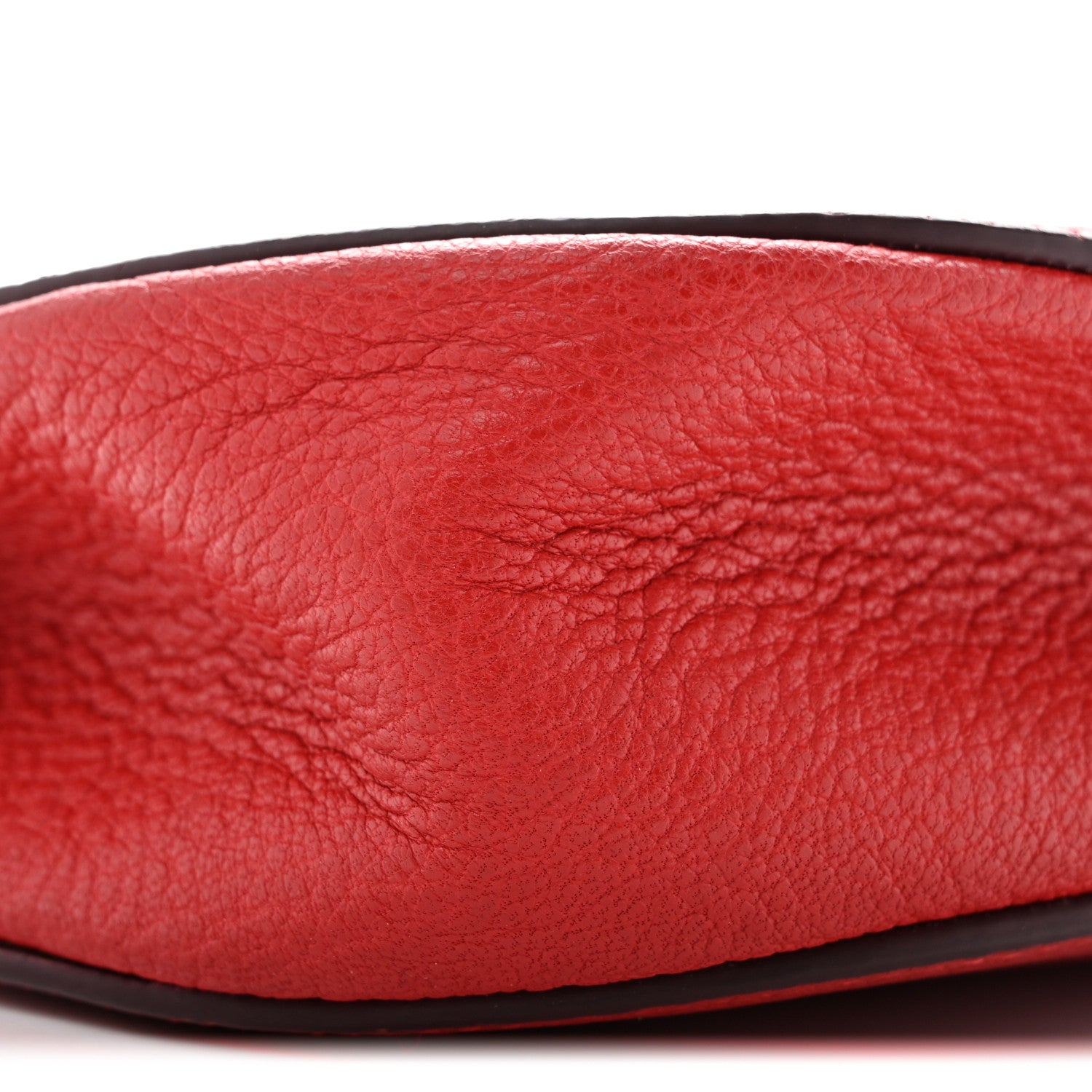 Chloe Grained Lambskin Mini Drew Shoulder Bag Plaid Red 9 of 13