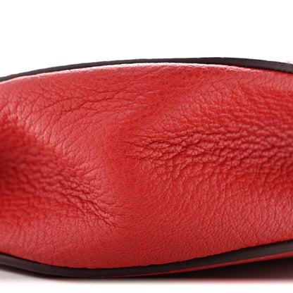 Chloe Grained Lambskin Mini Drew Shoulder Bag Plaid Red 9 of 13