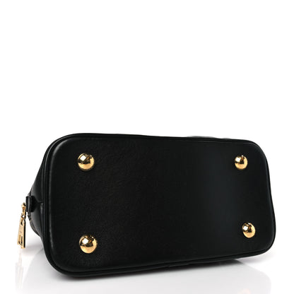 Louis Vuitton Calfskin Bubblegram Alma BB Black 4 of 8