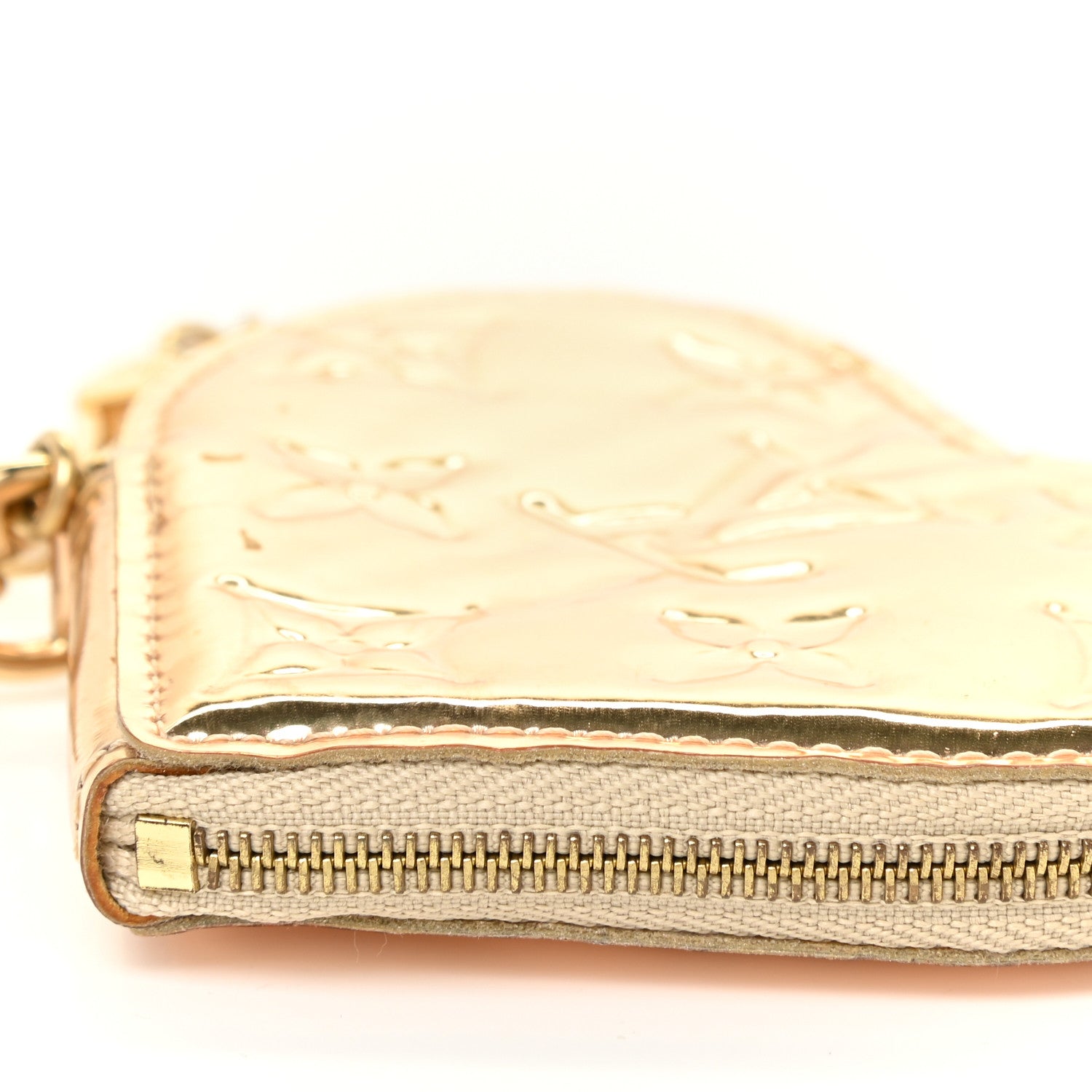 Louis Vuitton Monogram Miroir Heart Coin Purse Gold 8 of 9