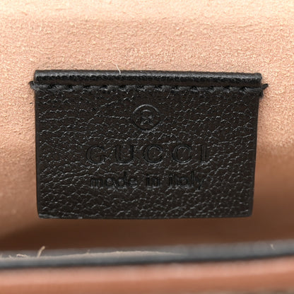 Gucci GG Supreme Monogram New Sakai Lux Calfskin Mini Padlock Flap Pocket Shoulder Bag Beige Ebony Black Cuir 6 of 14