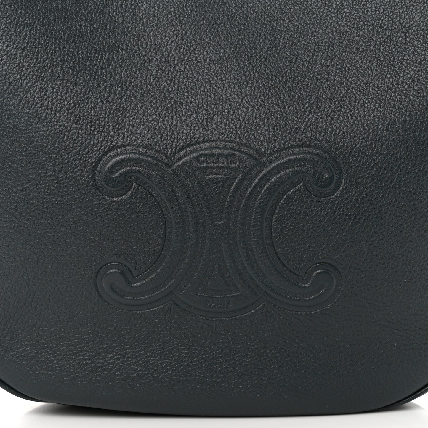 Calfskin Triomphe Heloise Shoulder Bag Slate Grey