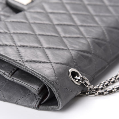 Chanel Aged Calfskin Quilted 50th Anniversary 2.55 Reissue 227 Flap Grey 8 of 14