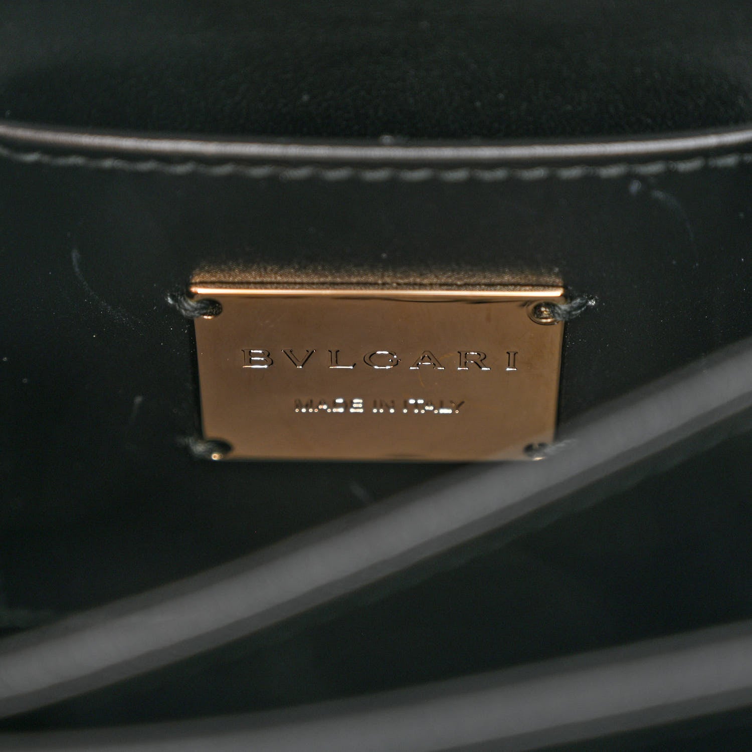Bulgari Calfskin Million Chain Motif Serpenti Forever Top Handle Black 7 of 10