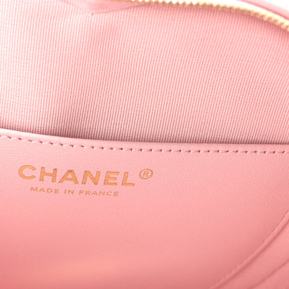 Chanel Lambskin Quilted Large CC In Love Heart Bag Light Pink 6 of 10