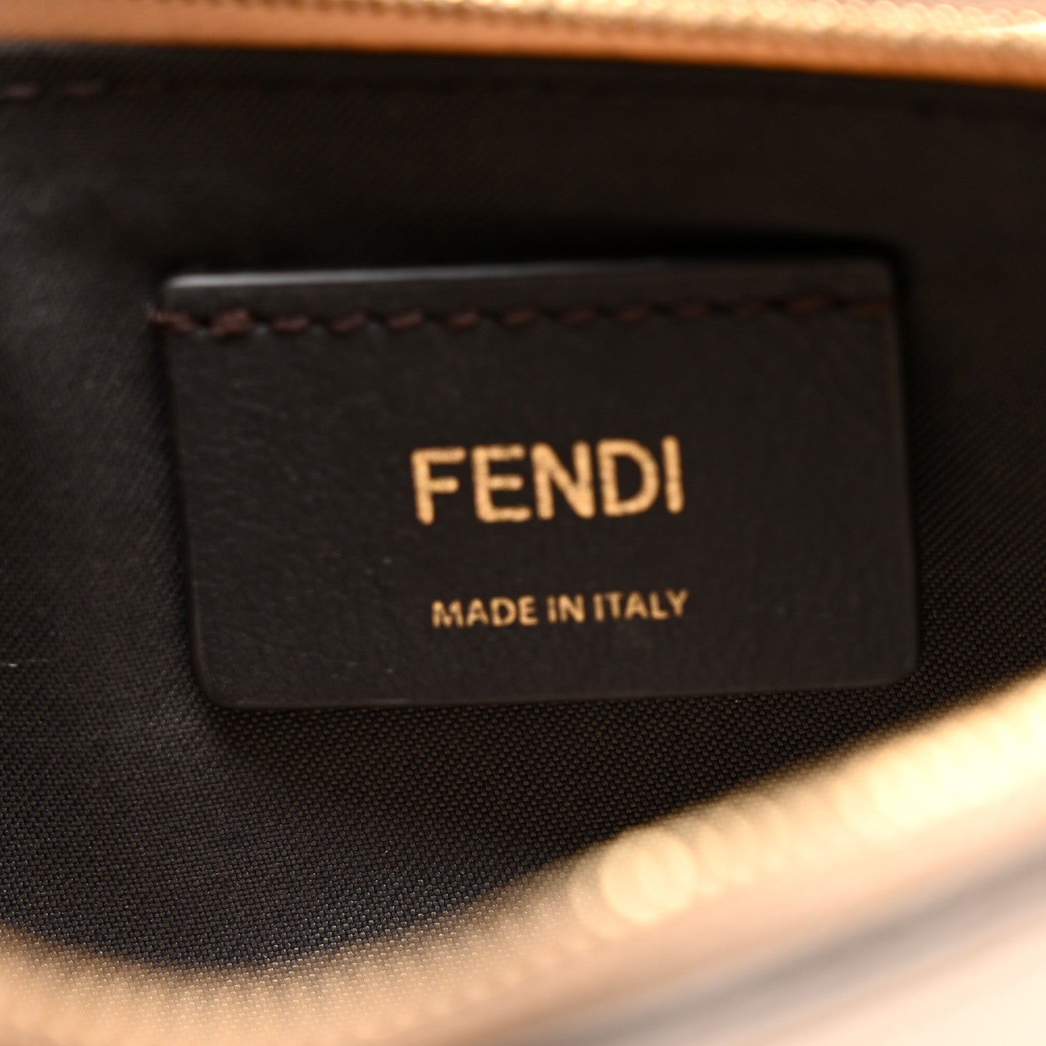 Fendi Vitello King Tamponato Logo Embossed Medium Wallet On Chain Poudre 6 of 12