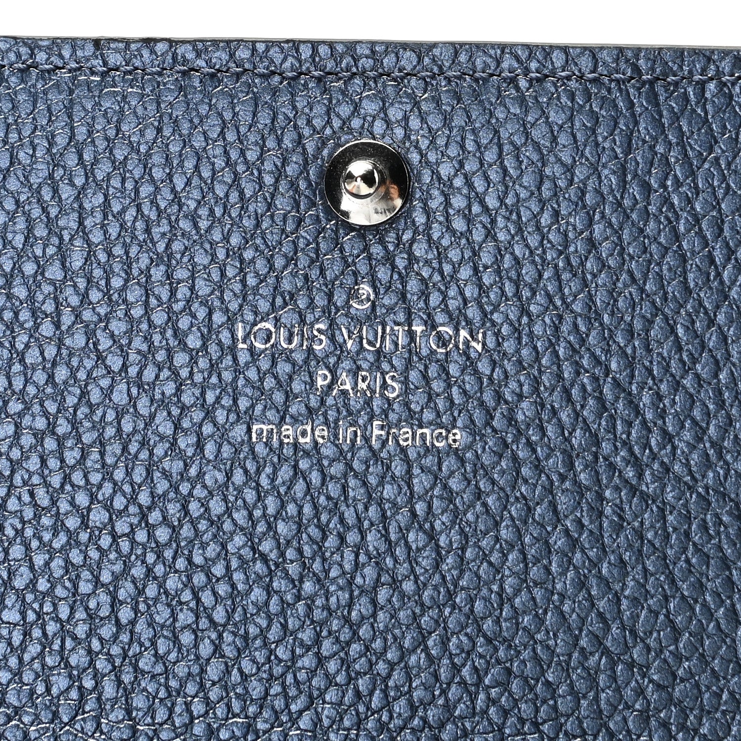 Louis Vuitton Metallic Monogram Business Card Holder Navy Nacre 6 of 8