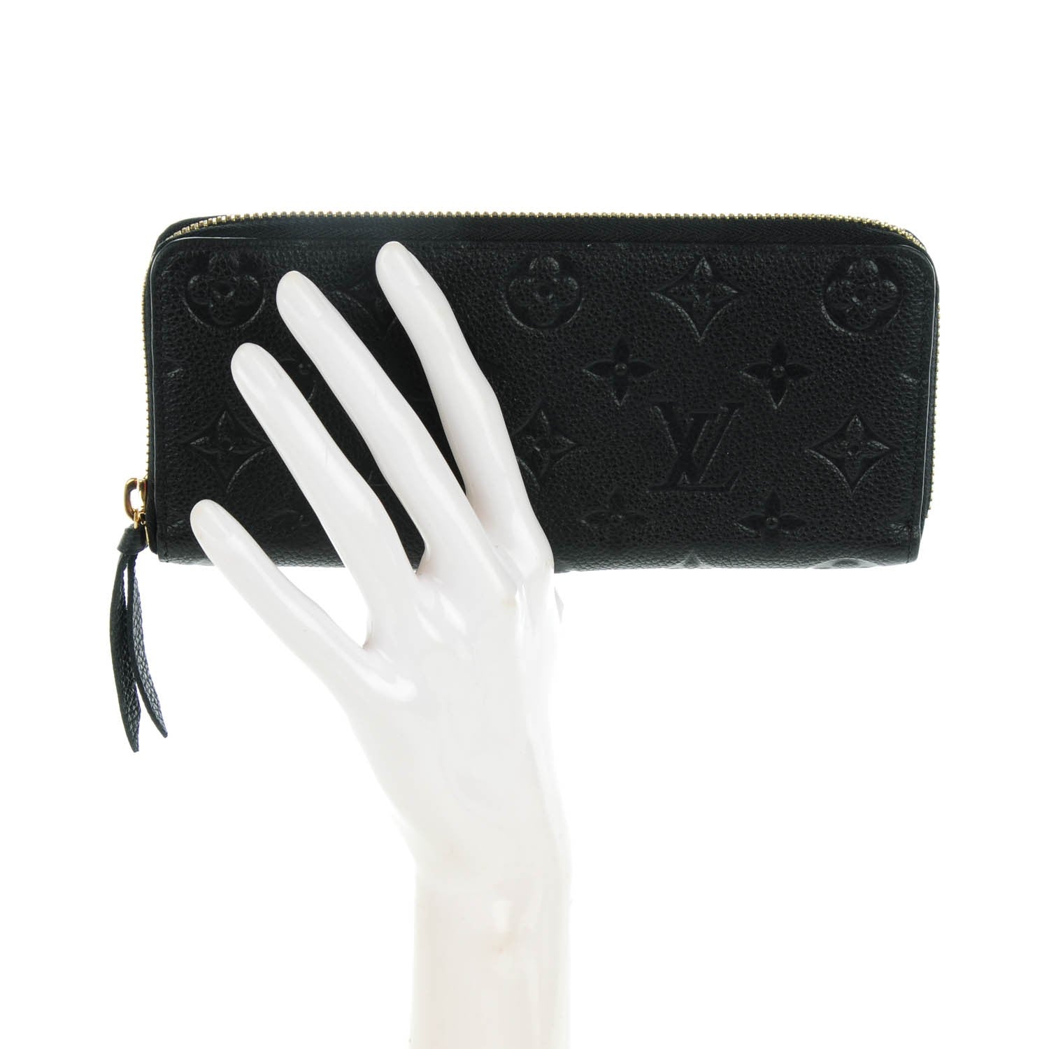 Louis Vuitton Empreinte Clemence Wallet Black 2 of 7