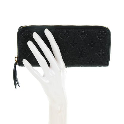 Louis Vuitton Empreinte Clemence Wallet Black 2 of 7