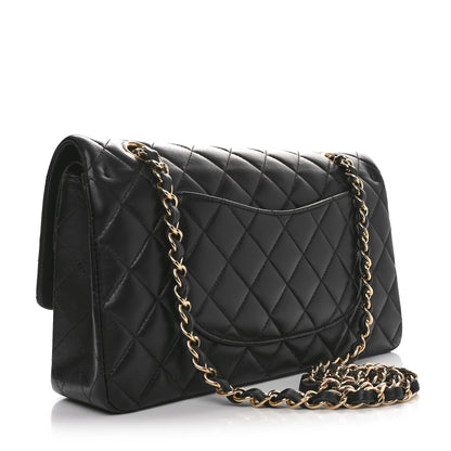 Chanel Lambskin Quilted Medium Double Flap Black 3 of 10