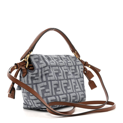 Fendi Denim Small Mamma Baguette Blue 3 of 10