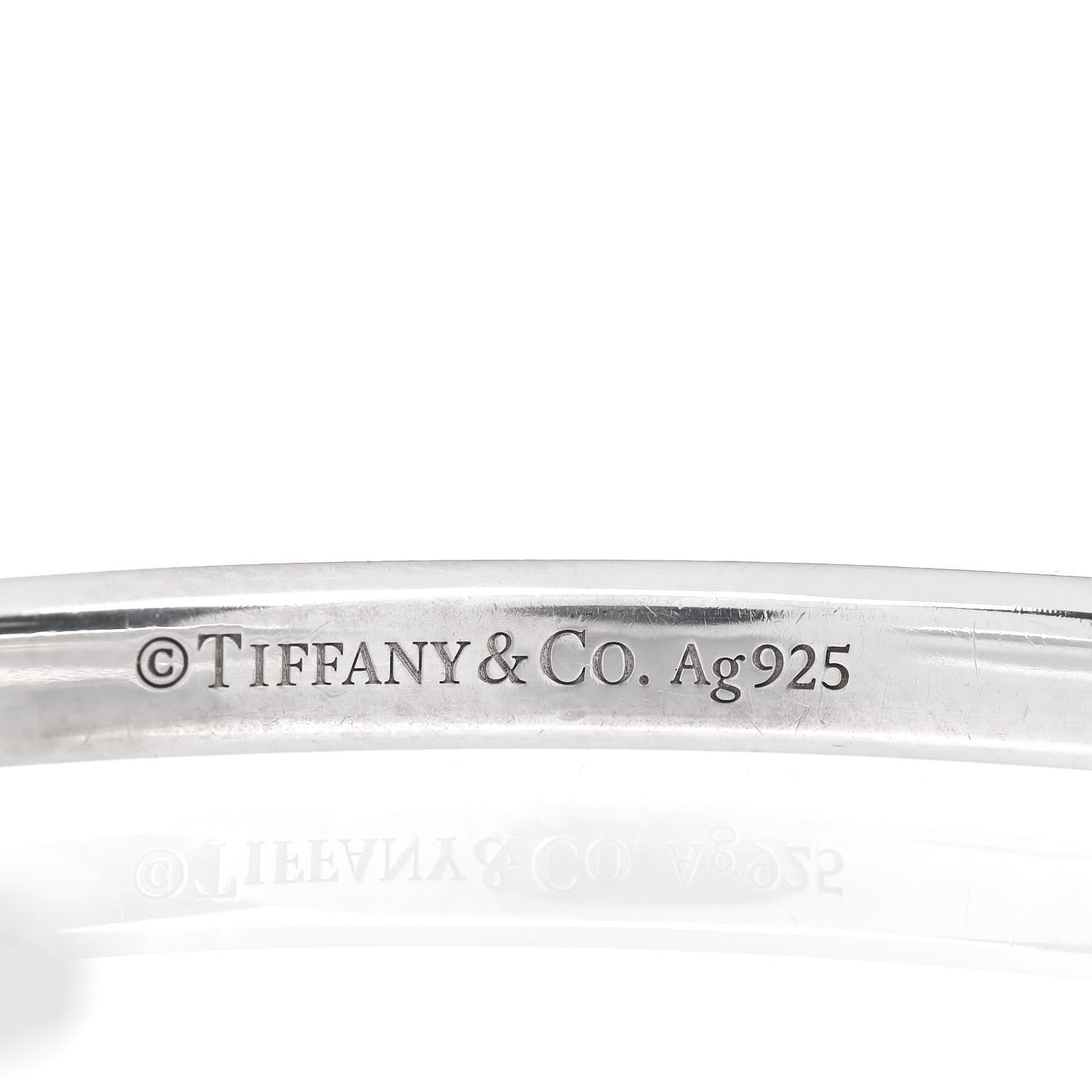 Tiffany Sterling Silver Narrow Makers Cuff Bracelet 4 of 4