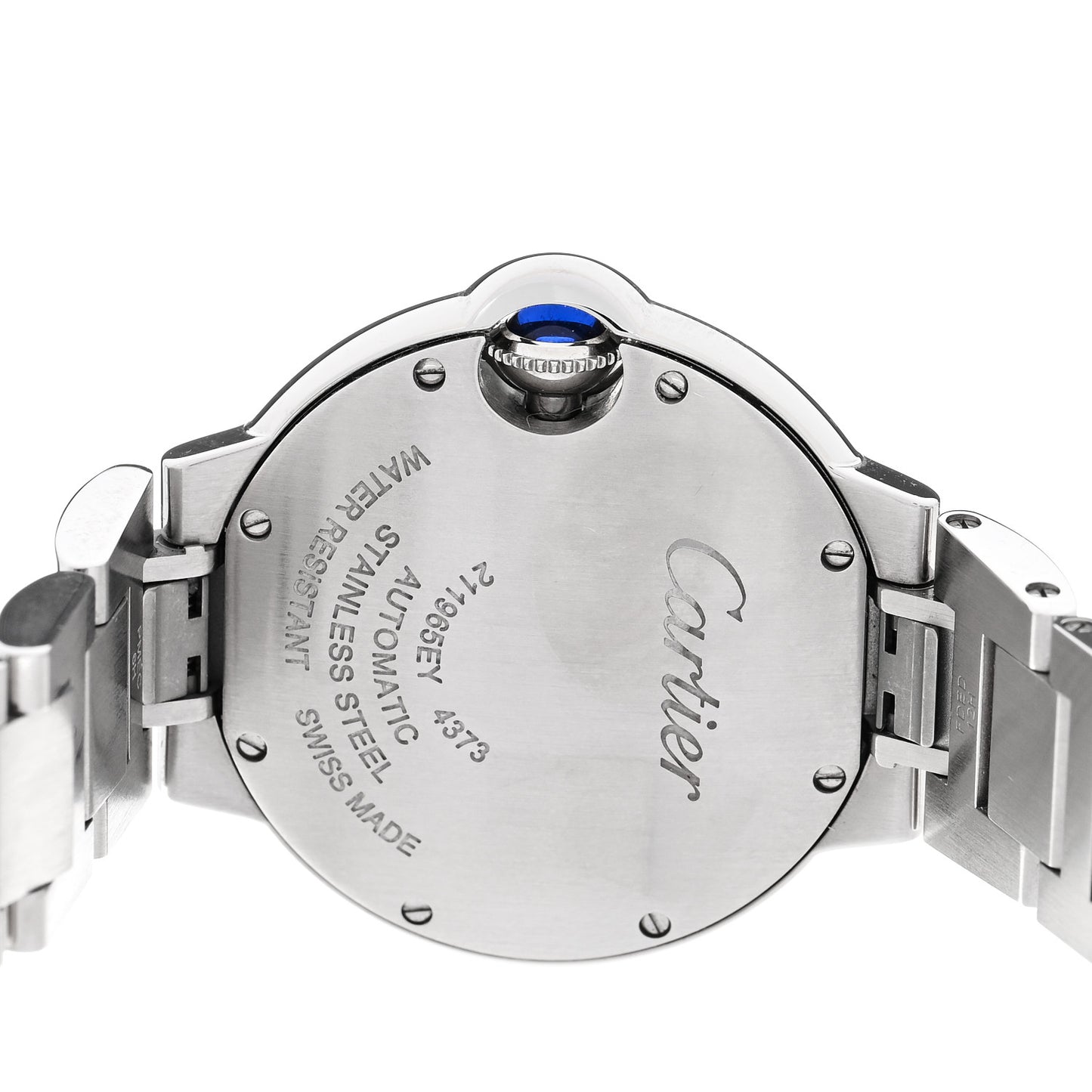 Stainless Steel 33mm Ballon Bleu De Cartier Automatic Watch Ice Blue