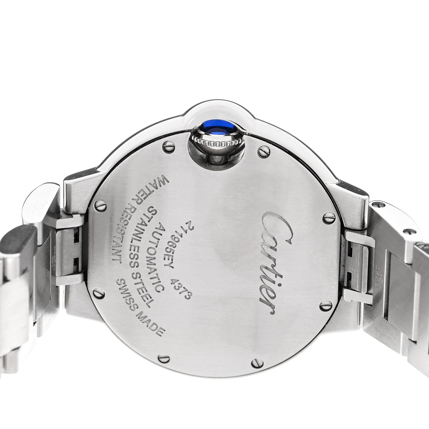 Cartier Stainless Steel 33mm Ballon Bleu De Cartier Automatic Watch Ice Blue 4 of 5