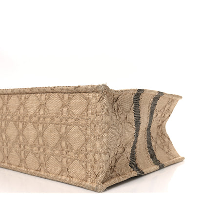 Christian Dior Raffia Cannage Medium Book Tote Natural 9 of 11