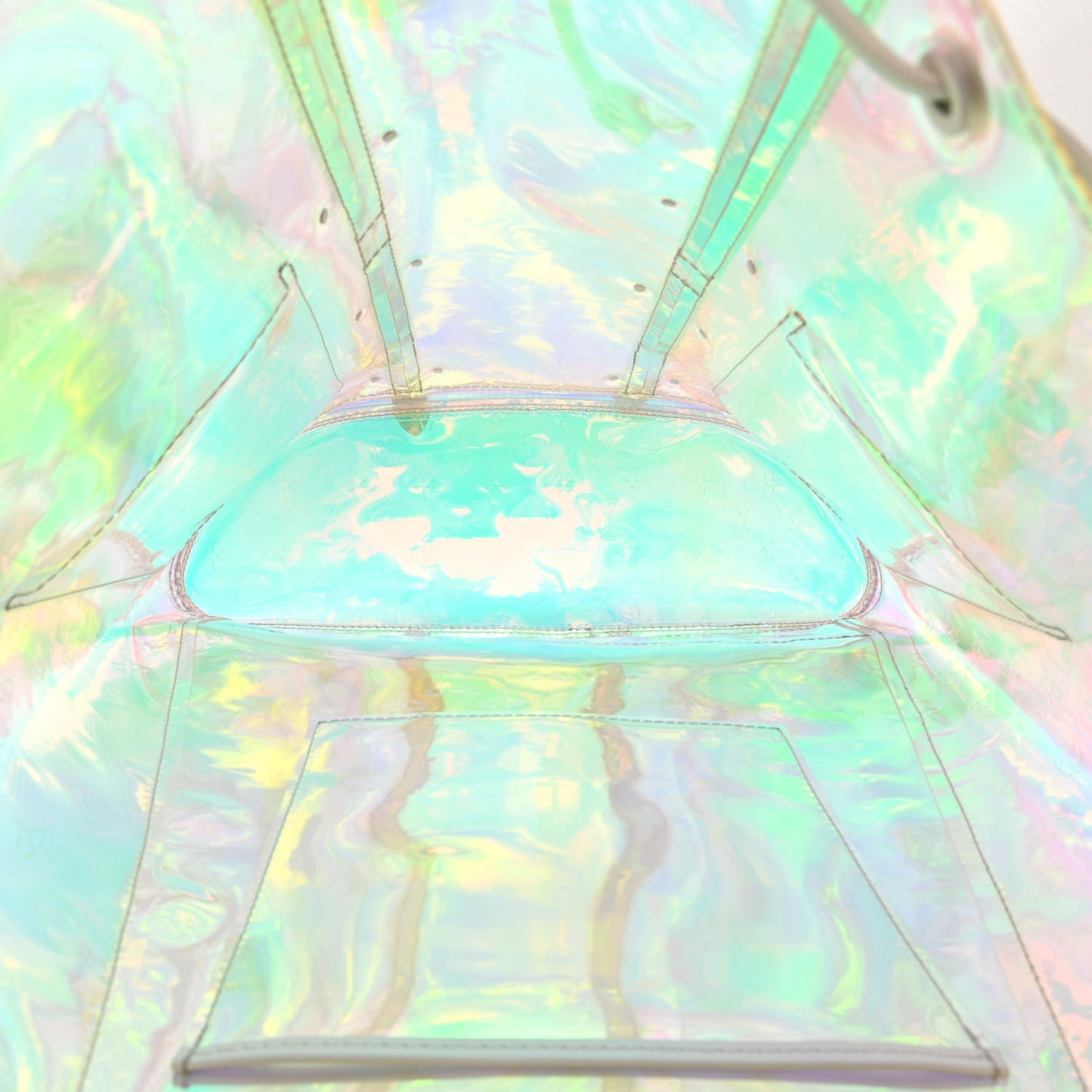 PVC Monogram Christopher Backpack GM Iridescent Prism