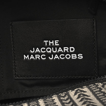 Marc Jacobs Cotton Jacquard Monogram Medium The Traveler Tote Bag Beige Multicolor 6 of 9
