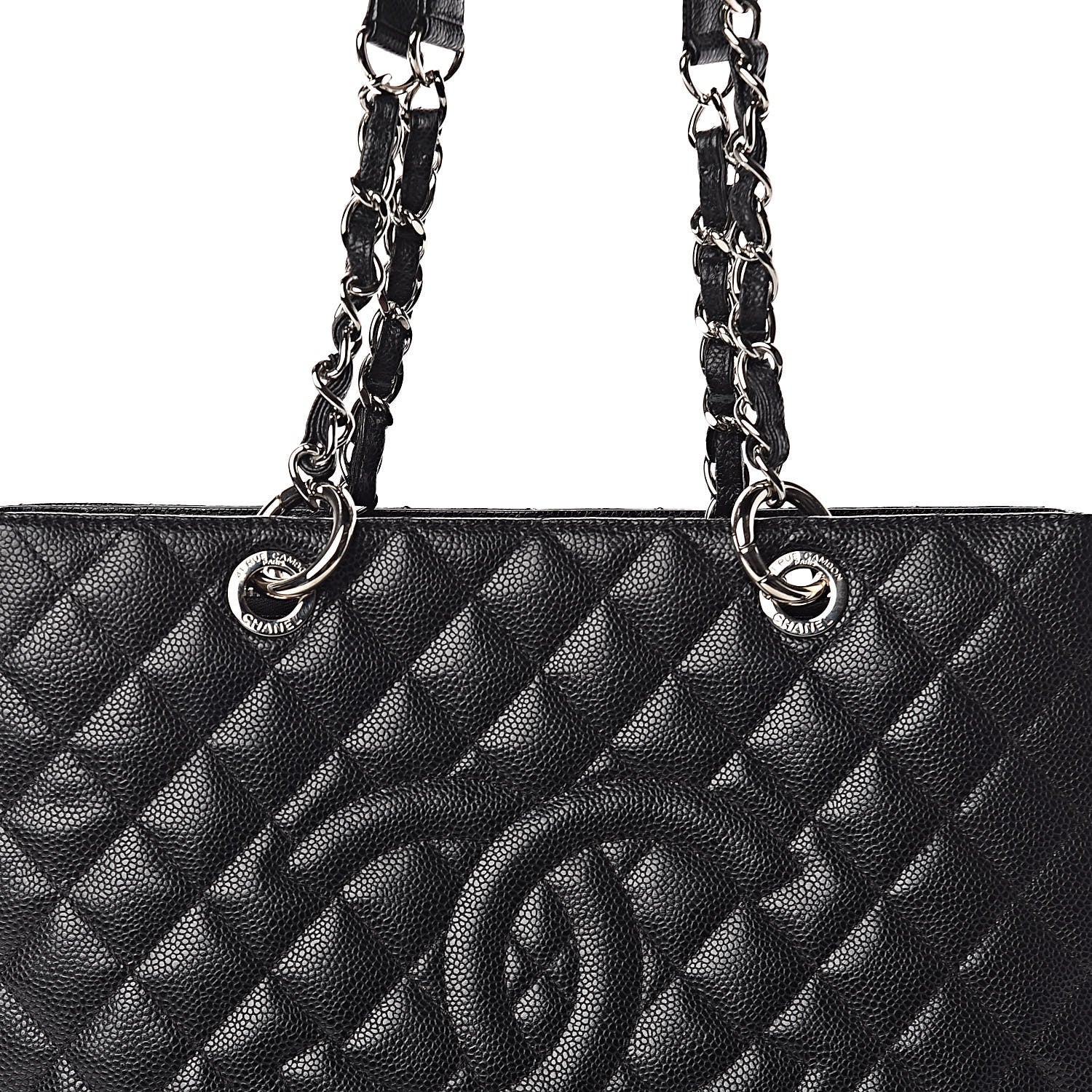 Chanel Caviar Quilted Grand Shopping Tote GST Black 10 of 10
