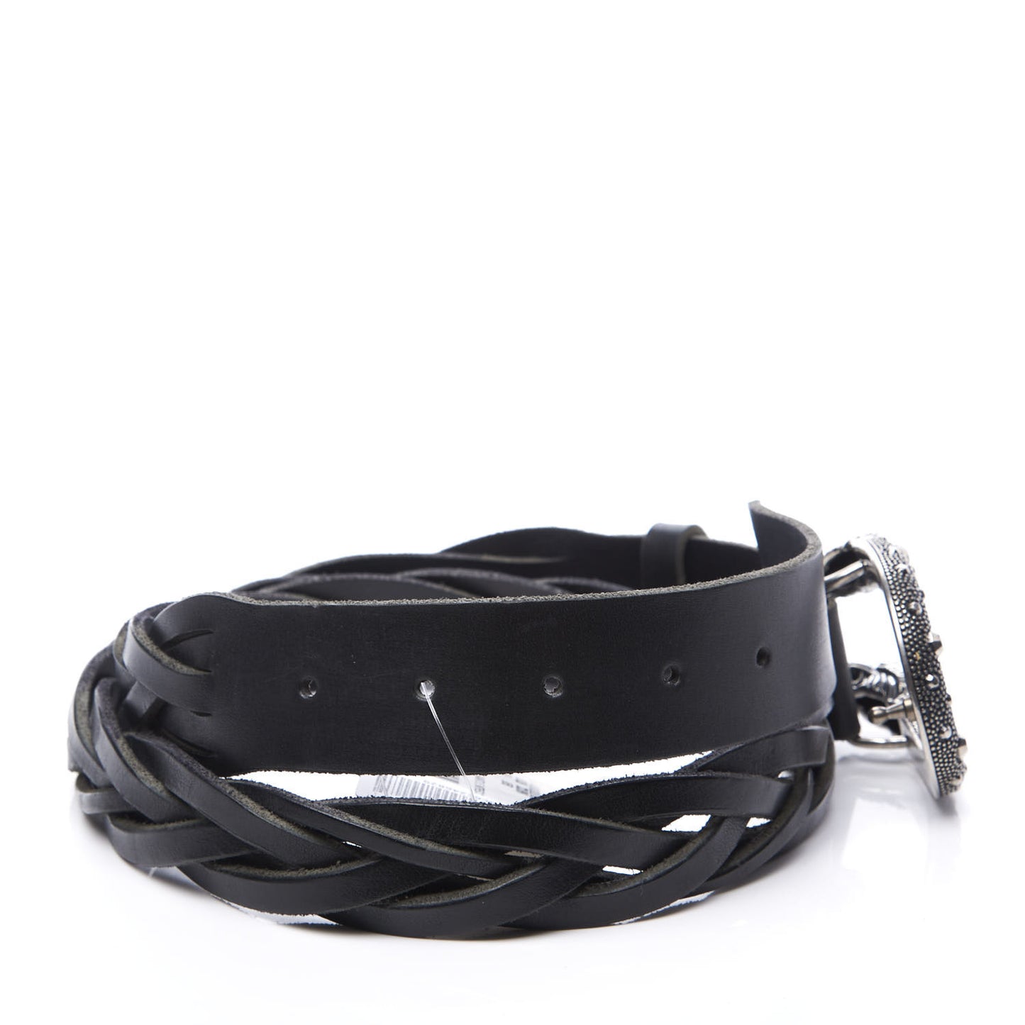 Calfskin Dionysus Braided Belt 95 38 Black