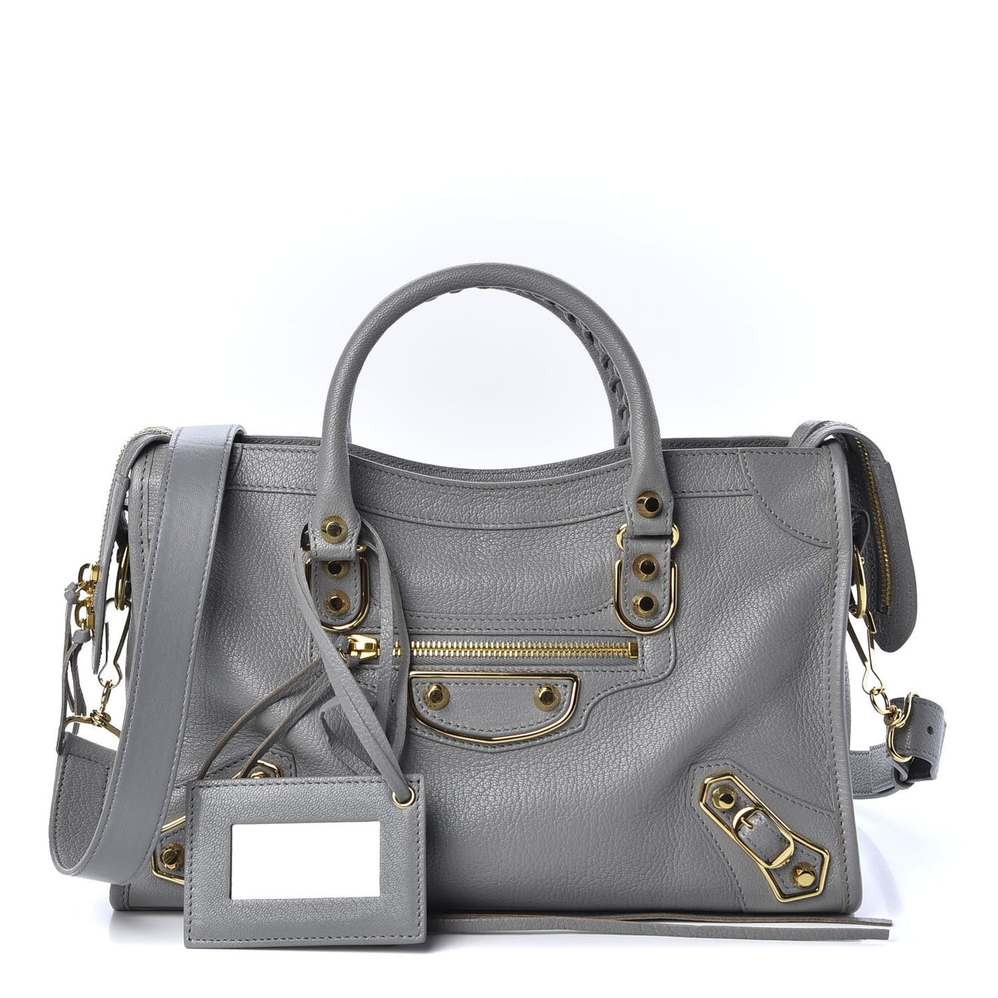 Chevre Gold Metallic Edge Hardware S City Gris Haussmannien