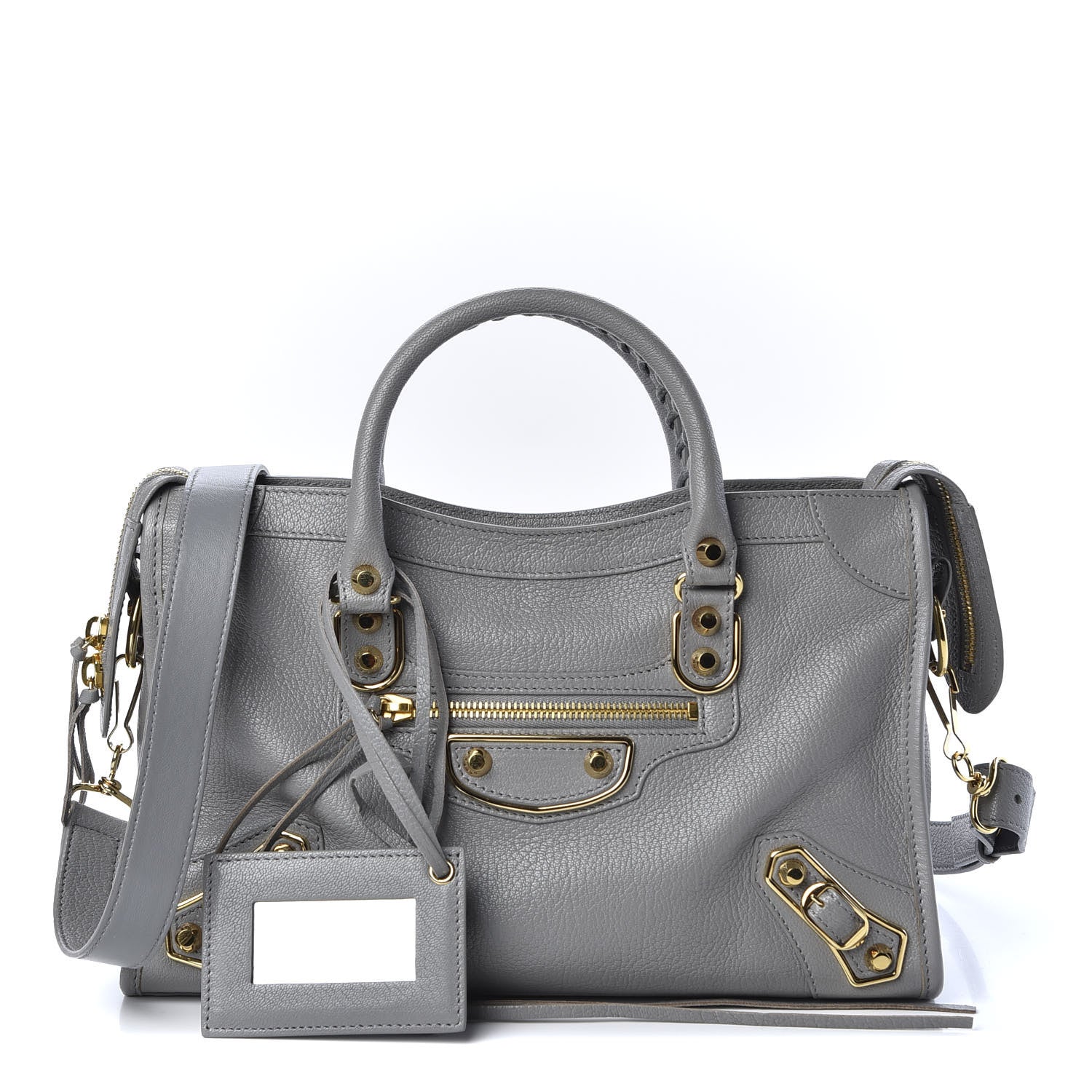 Balenciaga Chevre Gold Metallic Edge Hardware S City Gris Haussmannien 1 of 9