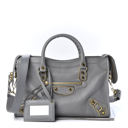 Balenciaga Chevre Gold Metallic Edge Hardware S City Gris Haussmannien 1 of 9