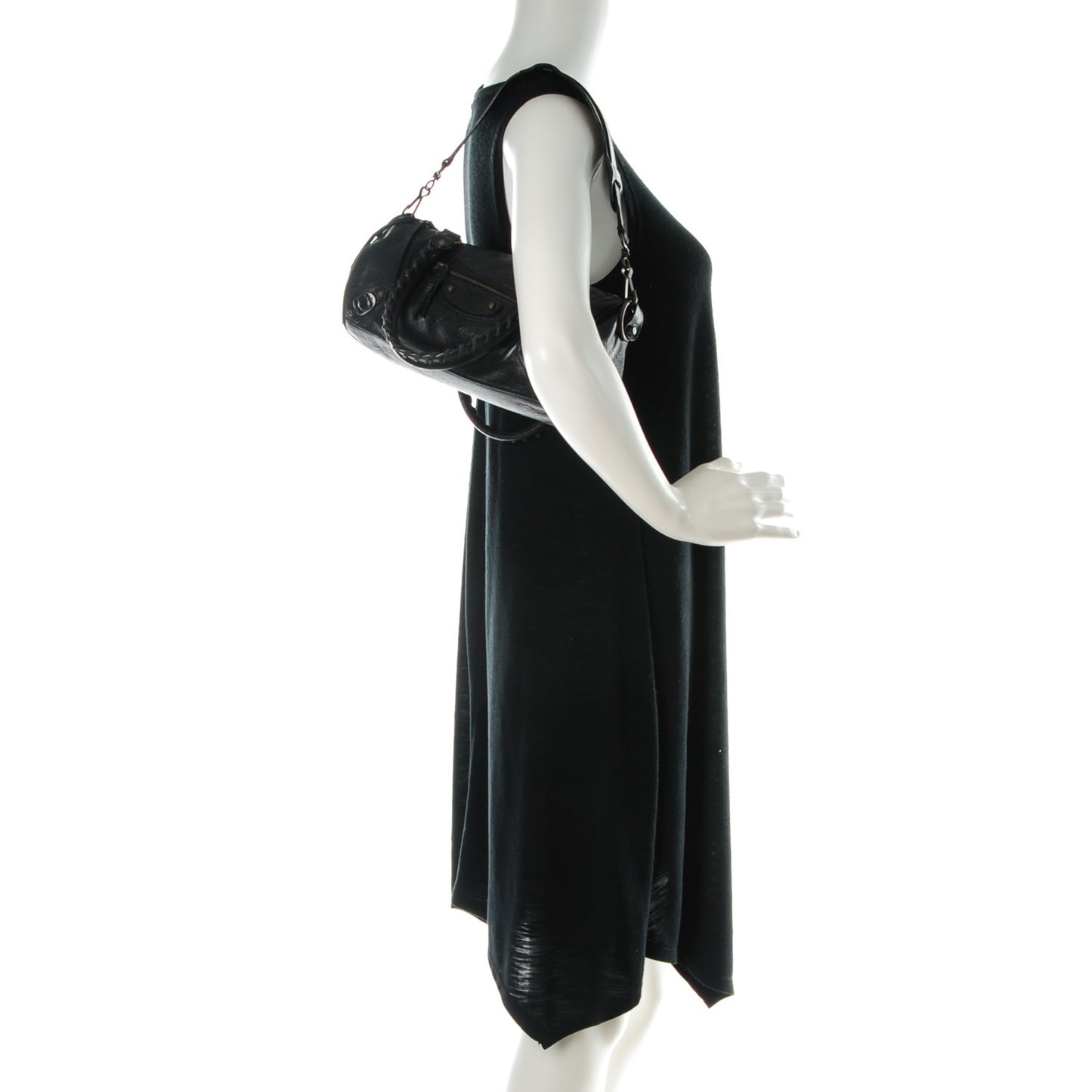 Chevre Classic Hardware Mini Twiggy Black