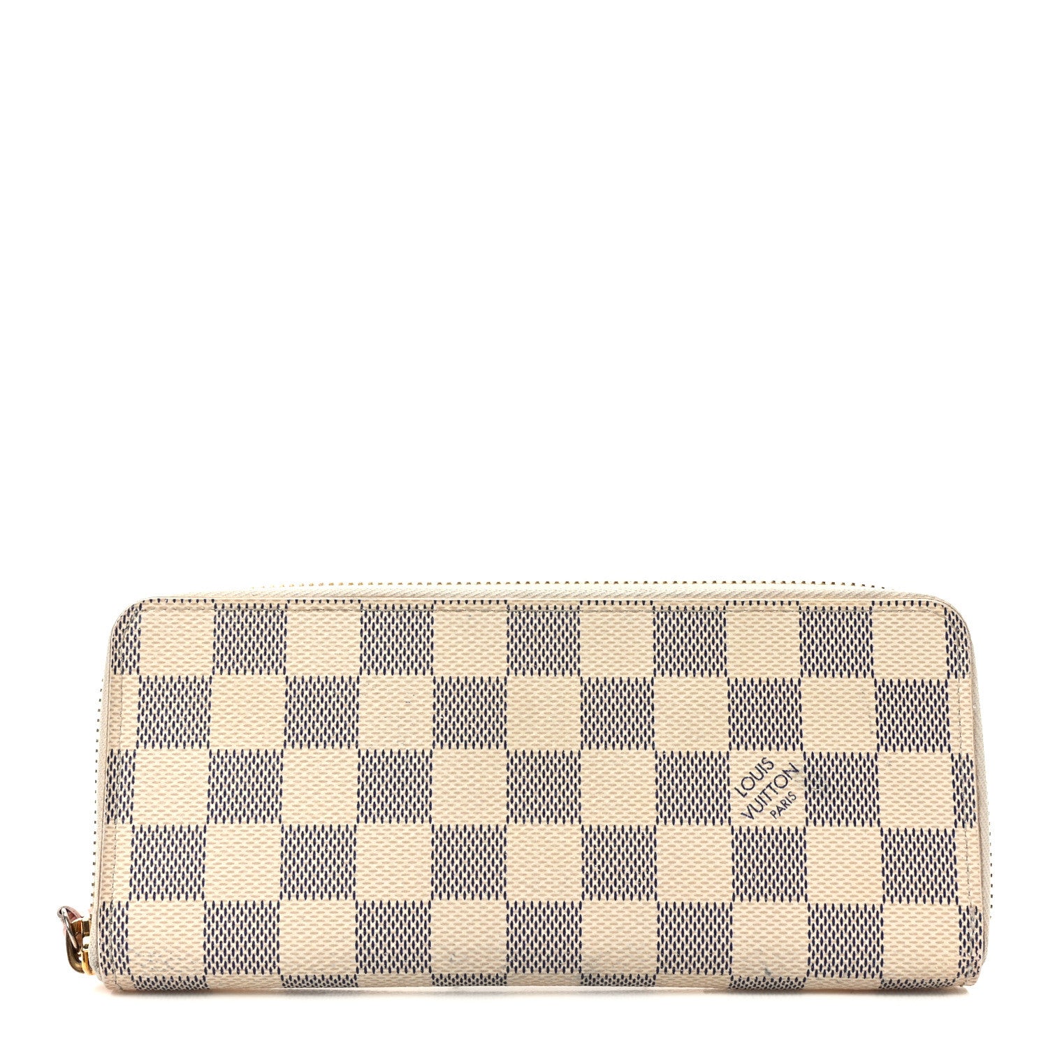 Louis Vuitton Damier Azur Clemence Wallet Rose Ballerine 1 of 8