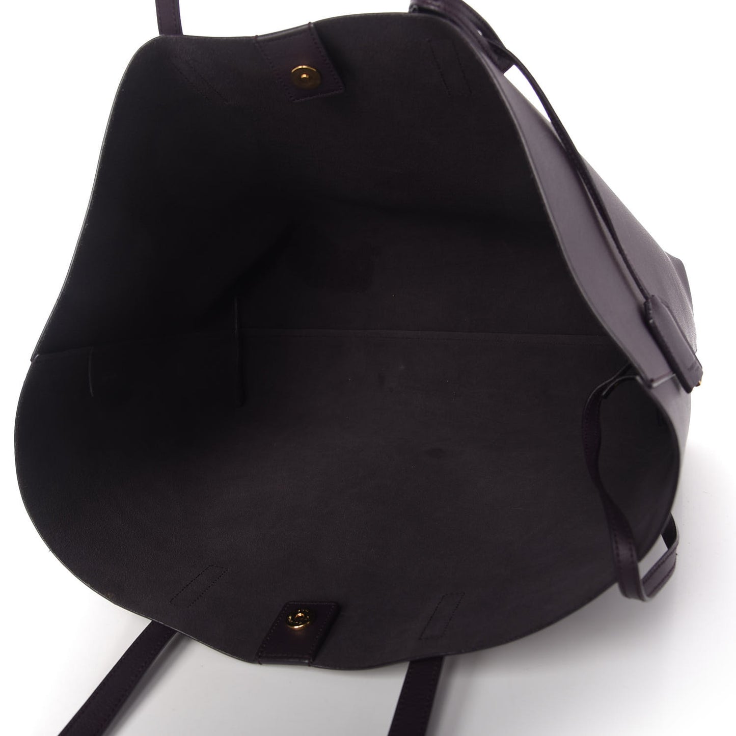 Calfskin Large Shopping Tote Purple